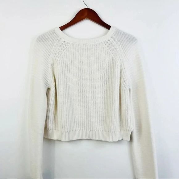 ZARA KNIT Beige Long Sleeve Knit Sweater Size Large - Picture 5 of 5